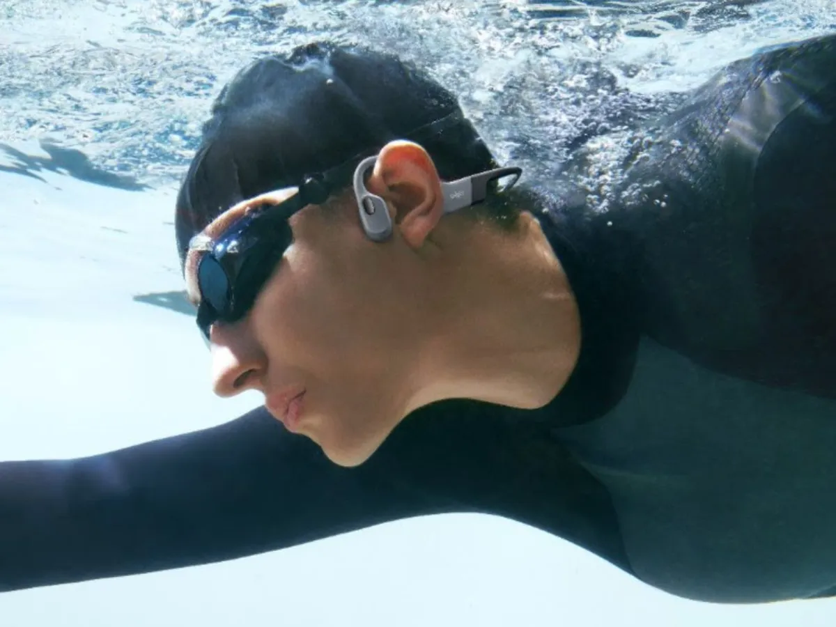 Aftershokz Xtrainerz – Écouteurs MP3 à Conduction Osseuse Pour Nageurs, Mémoire 4 Go, Étanches